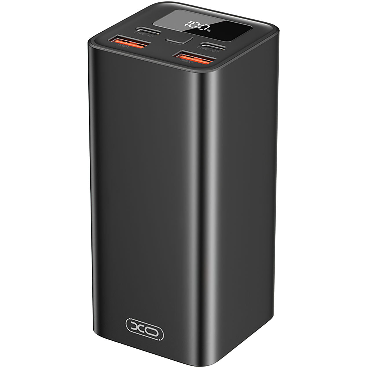 Vanjska baterija XO Design PB97, 20000mAh, 65W, QC + PD, 2 x USB-A - 2 x USB-C, Crna