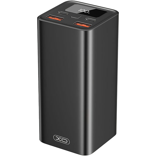 Vanjska baterija XO Design PB97, 20000mAh, 65W, QC + PD, 2 x USB-A - 2 x USB-C, Crna