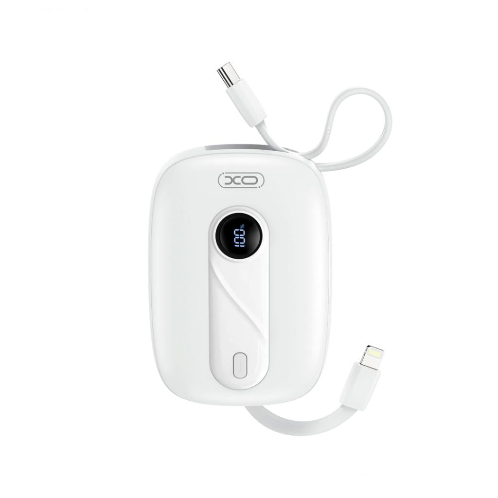 Vanjska baterija XO Design PR246, 10000mAh, 22.5W, PD, 1 x Lightning - 2 x USB-C, Bijela