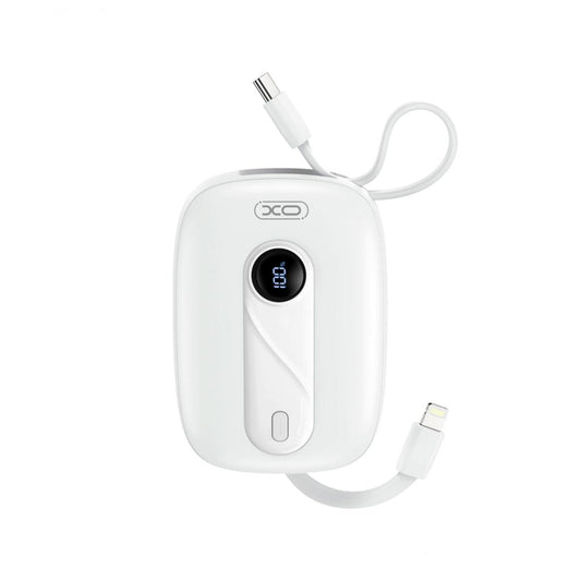 Vanjska baterija XO Design PR246, 10000mAh, 22.5W, PD, 1 x Lightning - 2 x USB-C, Bijela