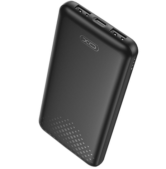 Vanjska baterija XO Design PB312, 10000mAh, 10W, 2 x USB-A, Crna