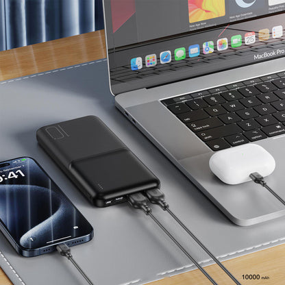 Vanjska baterija XO Design PR251, 10000mAh, 10W, 2 x USB-A, Crna