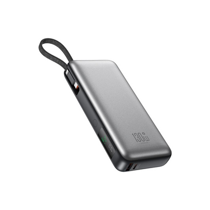 Vanjska baterija XO Design PR268, 20000mAh, 130W, QC + PD, 1 x USB-A - 2 x USB-C, Siva