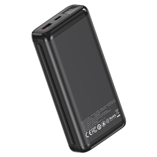 Vanjska baterija XO Design PB309, 20000mAh, 22.5W, QC + PD, 1 x USB-A - 1 x USB-C, Crna