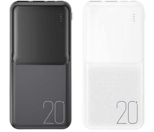 Vanjska baterija XO Design PR252, 20000mAh, 10W, 2 x USB-A, Bijela