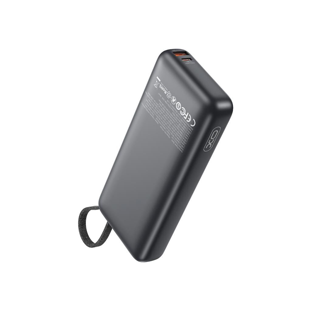 Vanjska baterija XO Design PR268, 20000mAh, 130W, QC + PD, 1 x USB-A - 2 x USB-C, Siva