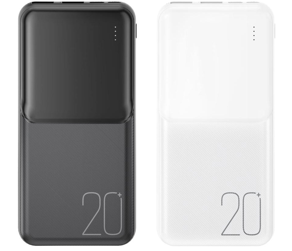 Vanjska baterija XO Design PR252, 20000mAh, 10W, 2 x USB-A, Crna