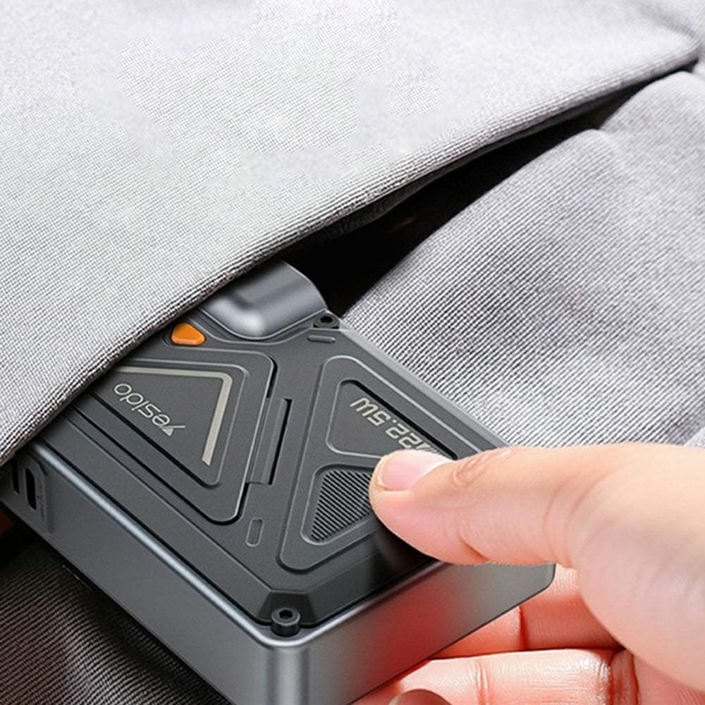 Vanjska baterija Yesido YP89, 10000mAh, 22.5W, QC + PD + FQI, 1 x Lightning - 1 x QI - 1 x USB-A - 1 x USB-C, Siva