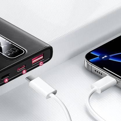 Vanjska baterija Yesido YP92, 5000mAh, 22.5W, QC + PD, 1 x USB-A - 1 x USB-C, Crna