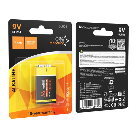 Baterija HOCO DLR05, 6LR61 (9V)