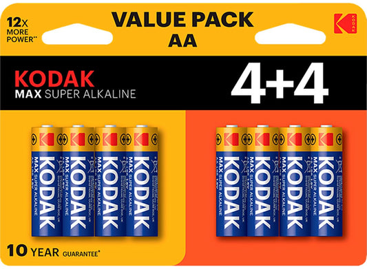 Baterija Kodak Max Alkaline, AA / LR6, Set 8 komada EKSTD30419902P8