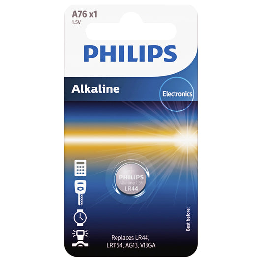 Baterija Philips, V13GA / LR44 Phil-A76/01B