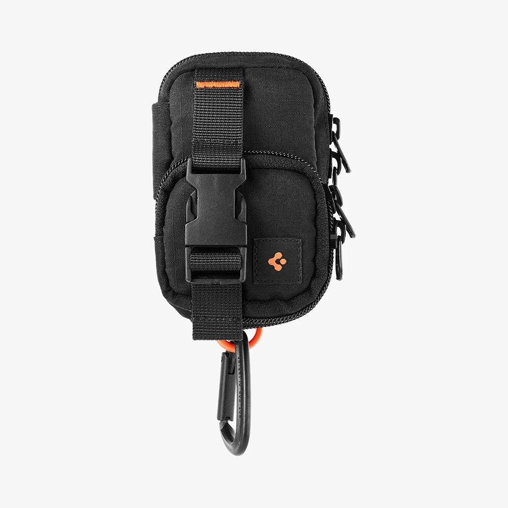 Univerzalna torbica MagSafe za telefon, Spigen, Snap Zip, Crna