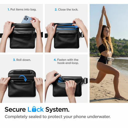 Vodootporna torbica Spigen Aqua Shield, Univerzalna, Crna AMP04532
