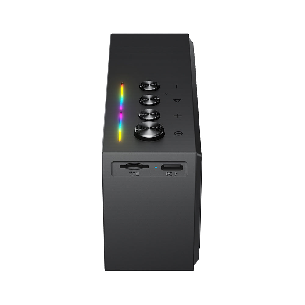 Bluetooth zvučnik Acefast K9 Go, 7W, TWS, RGB, vodootporan, crni