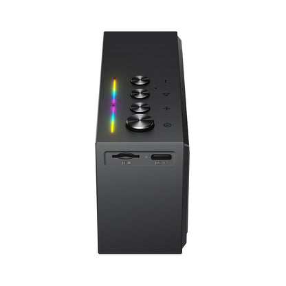 Bluetooth zvučnik Acefast K9 Go, 7W, TWS, RGB, vodootporan, crni