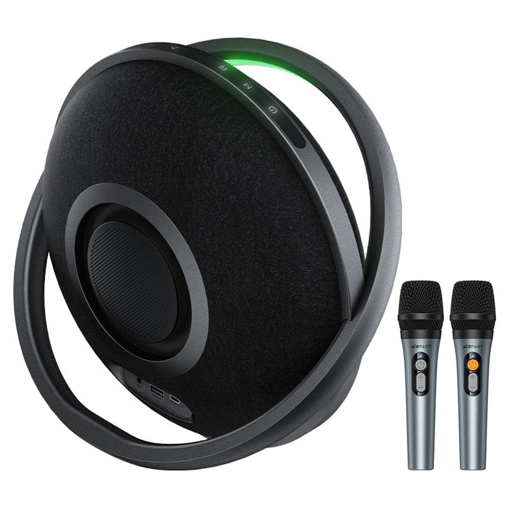 Bluetooth zvučnik Acefast Karaoke K5 Max, 350W, TWS, RGB, vodootporan, crni