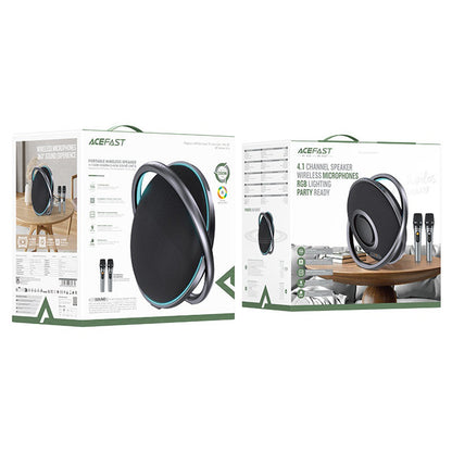 Bluetooth zvučnik Acefast Karaoke K5 Max, 350W, TWS, RGB, vodootporan, crni