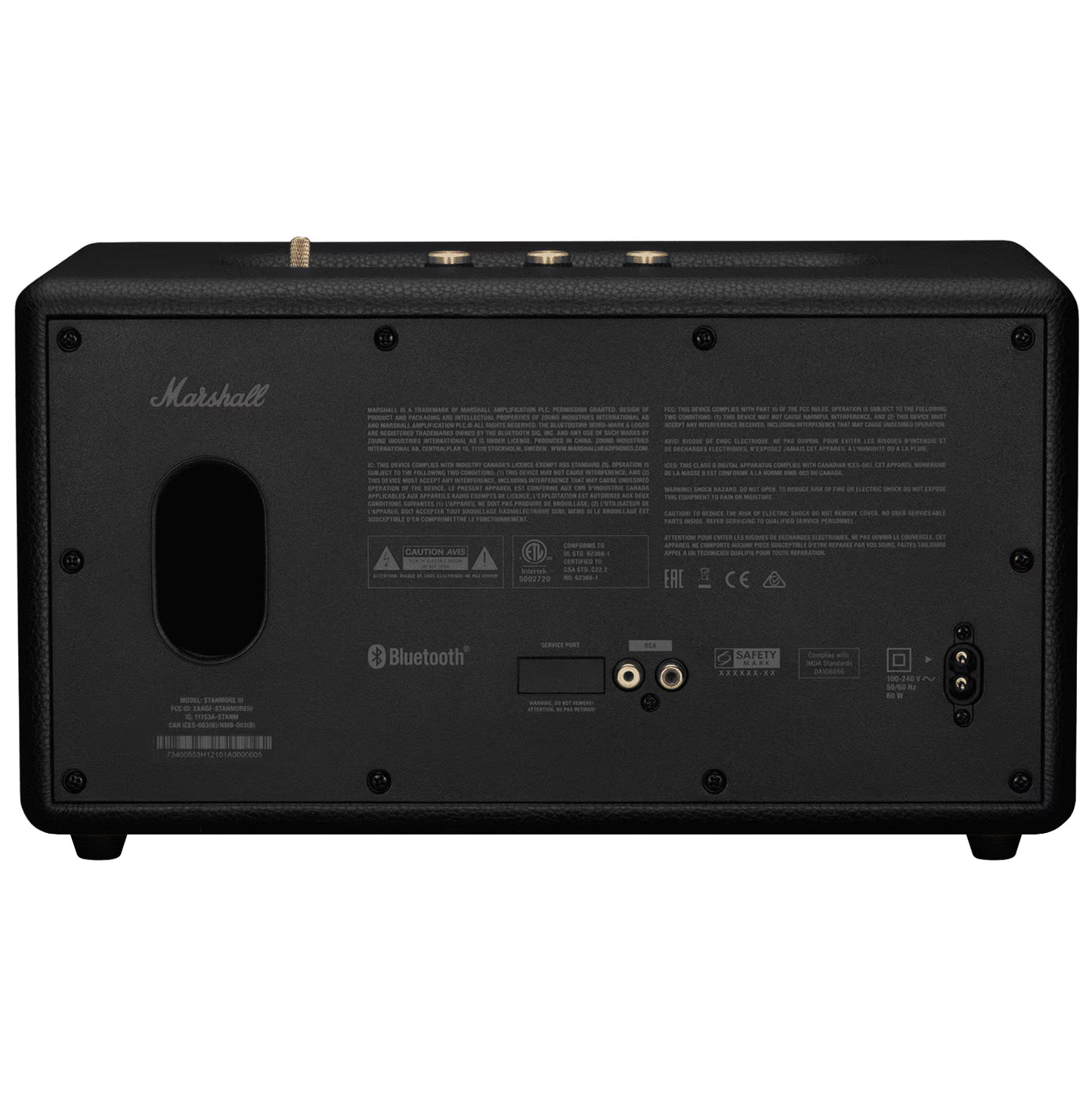 Bluetooth zvučnik Marshall Stanmore III, 80W, Crna