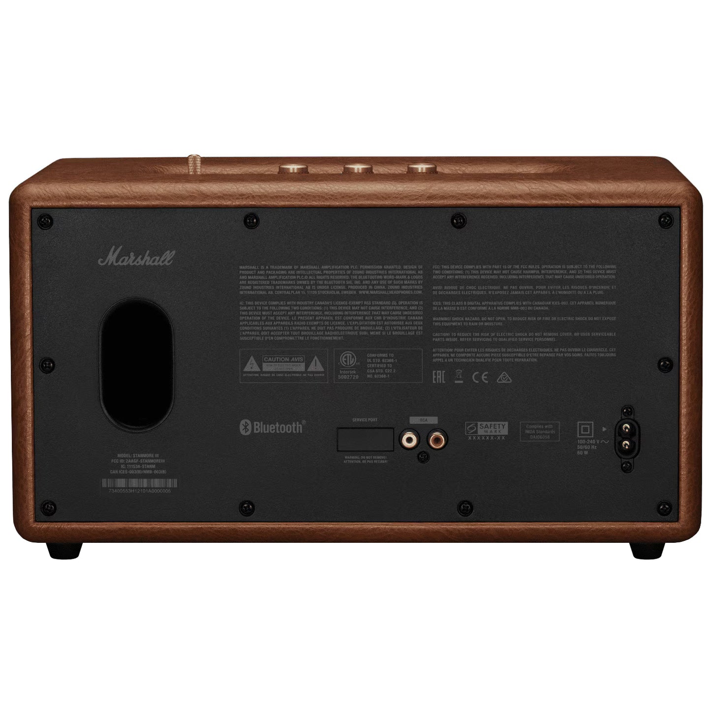 Bluetooth zvučnik Marshall Stanmore III, 80W, Smeđa