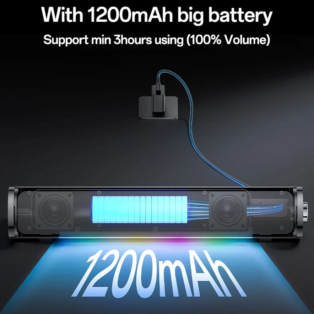 Bluetooth zvučnik Yesido YSW27, 10W, RGB, Crna