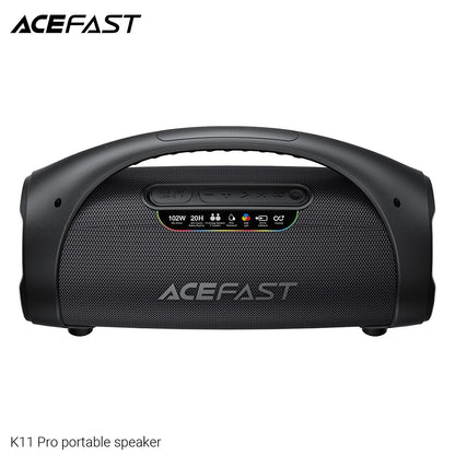 Prijenosni Bluetooth zvučnik Acefast K11 Pro, 102W, RGB, TWS, Vodootporan, Crni