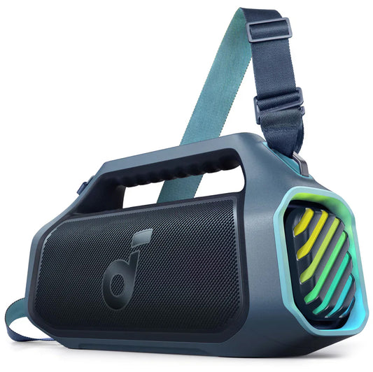 Prijenosni Bluetooth zvučnik Anker SoundCore Boom 2 Plus, 140W, TWS, RGB, vodootporan, plavi A3134031