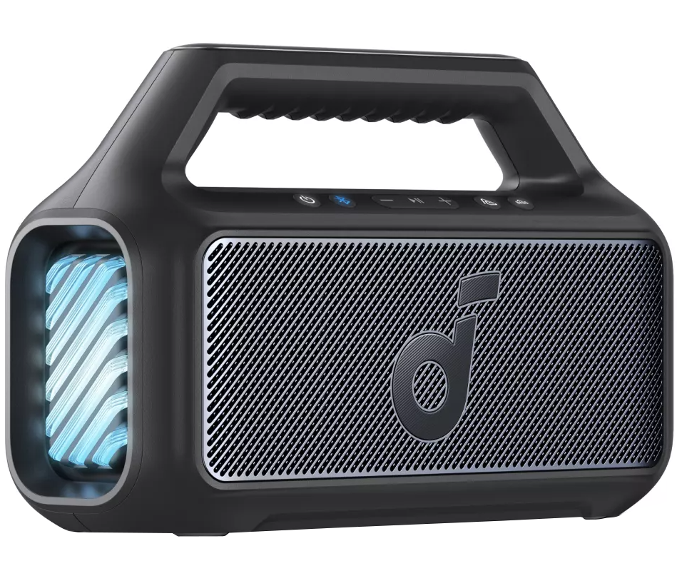 Prijenosni Bluetooth zvučnik Anker SoundCore Boom 2 Nova Verzija, 80W, TWS, RGB, Vodootporan, Crna A3138012