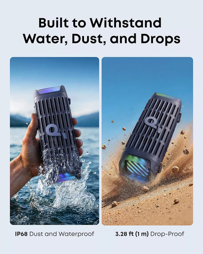 Prijenosni Bluetooth zvučnik Anker SoundCore Boom 3i, 50W, RGB, Vodootporan, Plavi D5100030