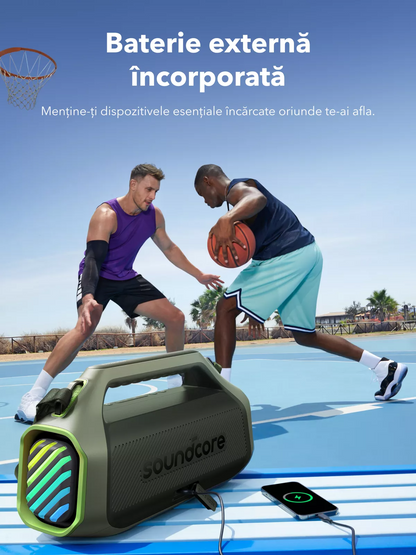 Prijenosni Bluetooth zvučnik Anker SoundCore Boom 2 Plus Nova Verzija, 140W, TWS, RGB, Vodootporan, Zeleni A3134062