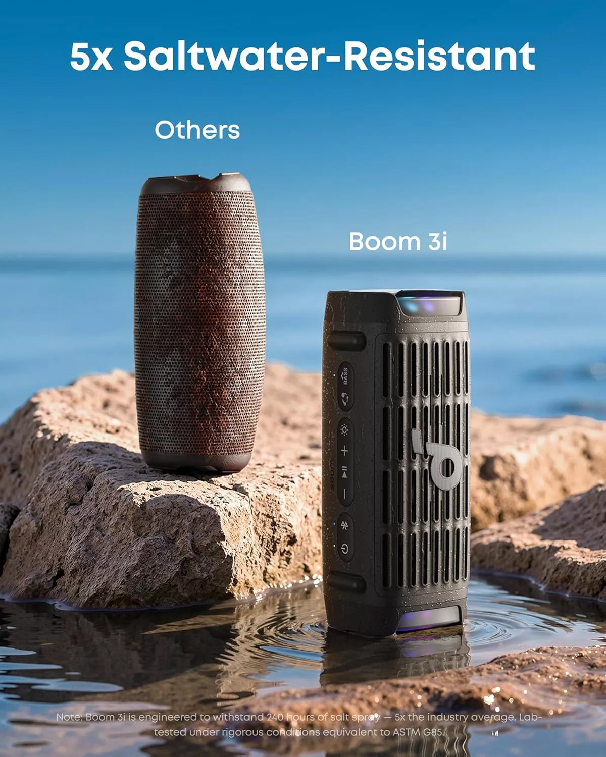 Prijenosni Bluetooth zvučnik Anker SoundCore Boom 3i, 50W, RGB, Vodootporan, Crni D5100010