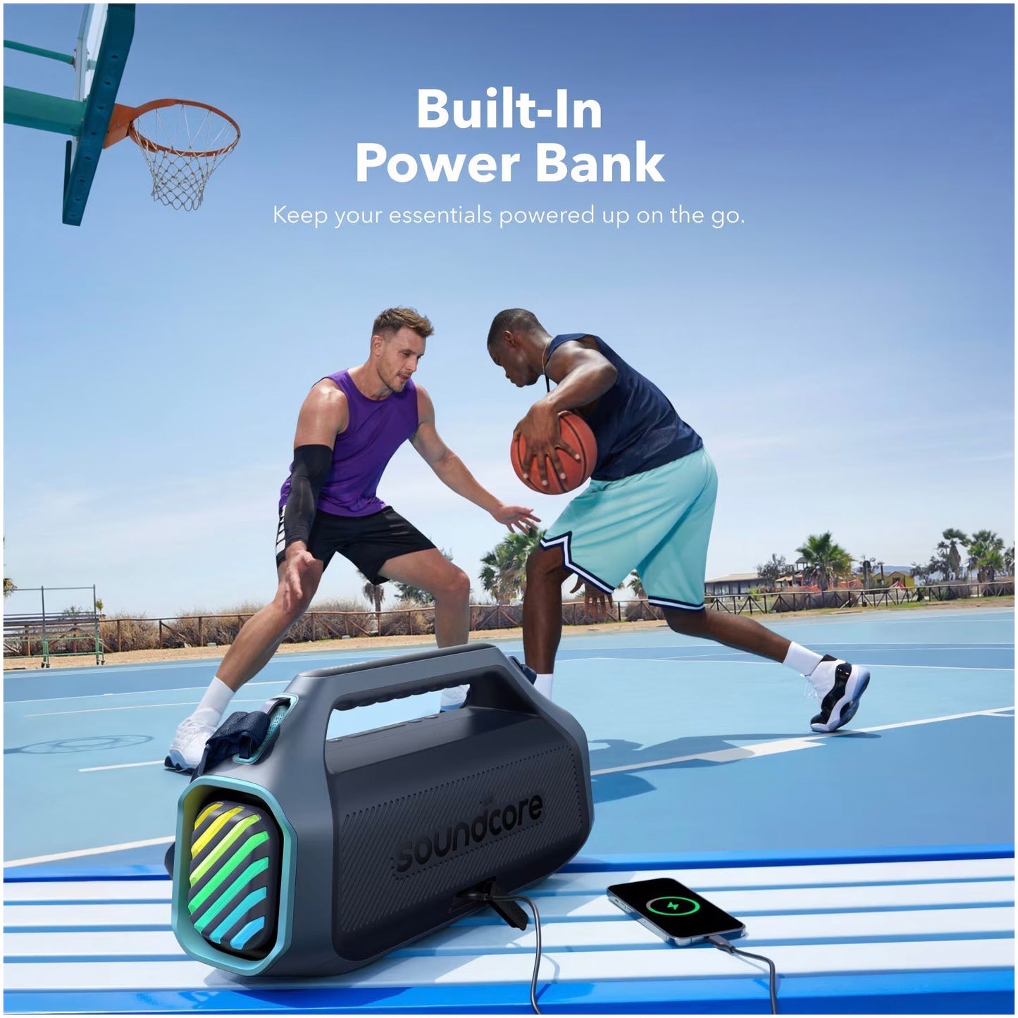 Prijenosni Bluetooth zvučnik Anker Soundcore Boom 2 Plus, 140W, RGB, vodootporan, plavi A3134031