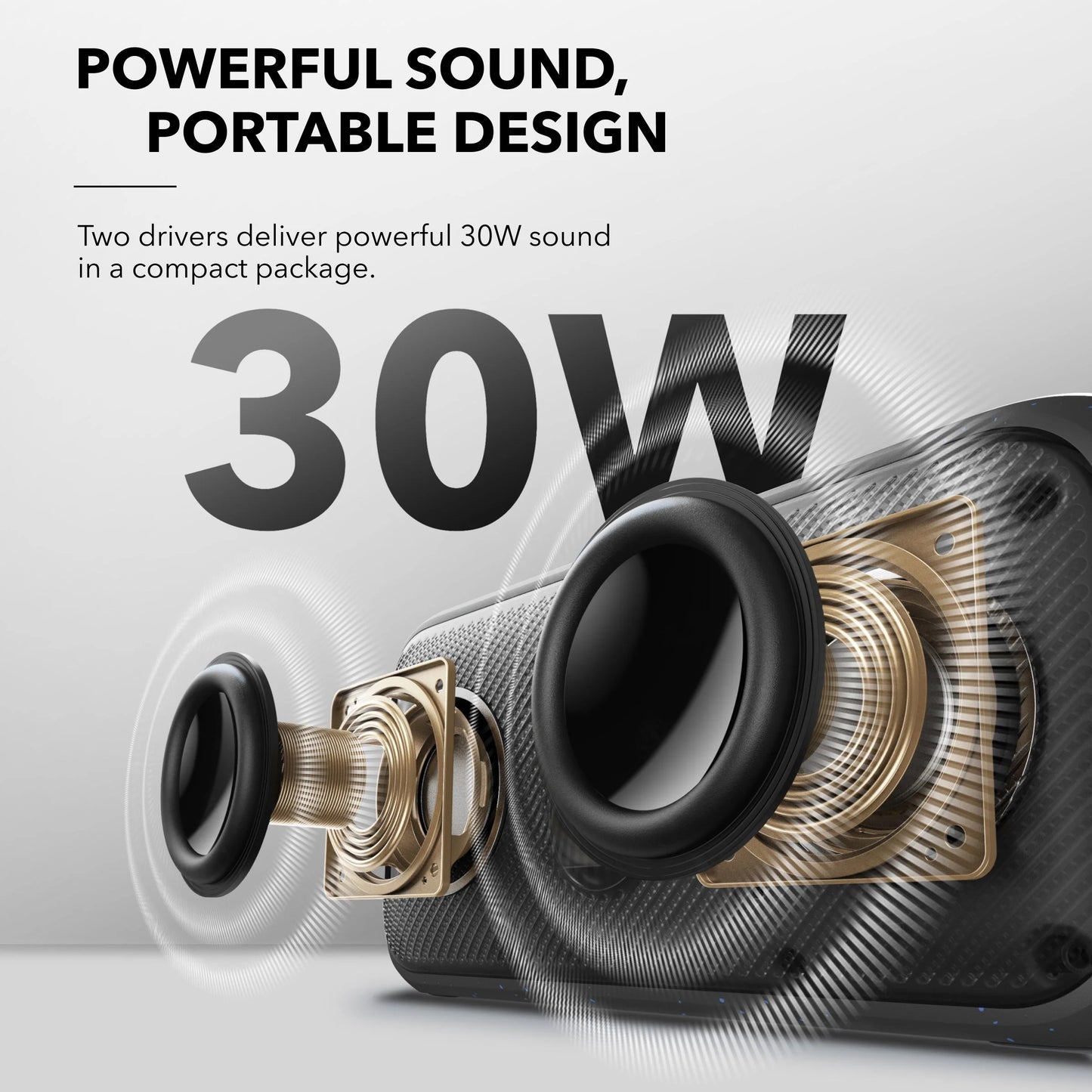 Prijenosni Bluetooth zvučnik Anker SoundCore Motion 300, 30W, TWS, Vodootporan, Crni A3135011