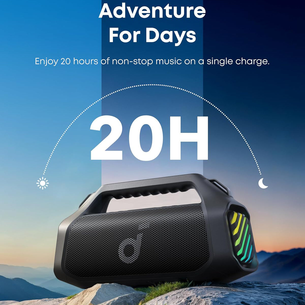 Prijenosni Bluetooth zvučnik Anker SoundCore Boom 2 Pro, 140W, TWS, RGB, Vodootporan, Crni A3134A11