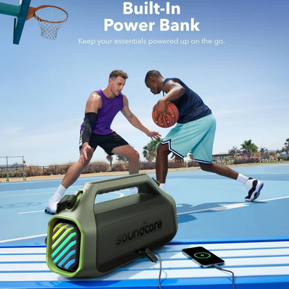 Prijenosni Bluetooth zvučnik Anker SoundCore Boom 2 Plus, 140W, TWS, RGB, Vodootporan, Zeleni, Obnovljen A3134061