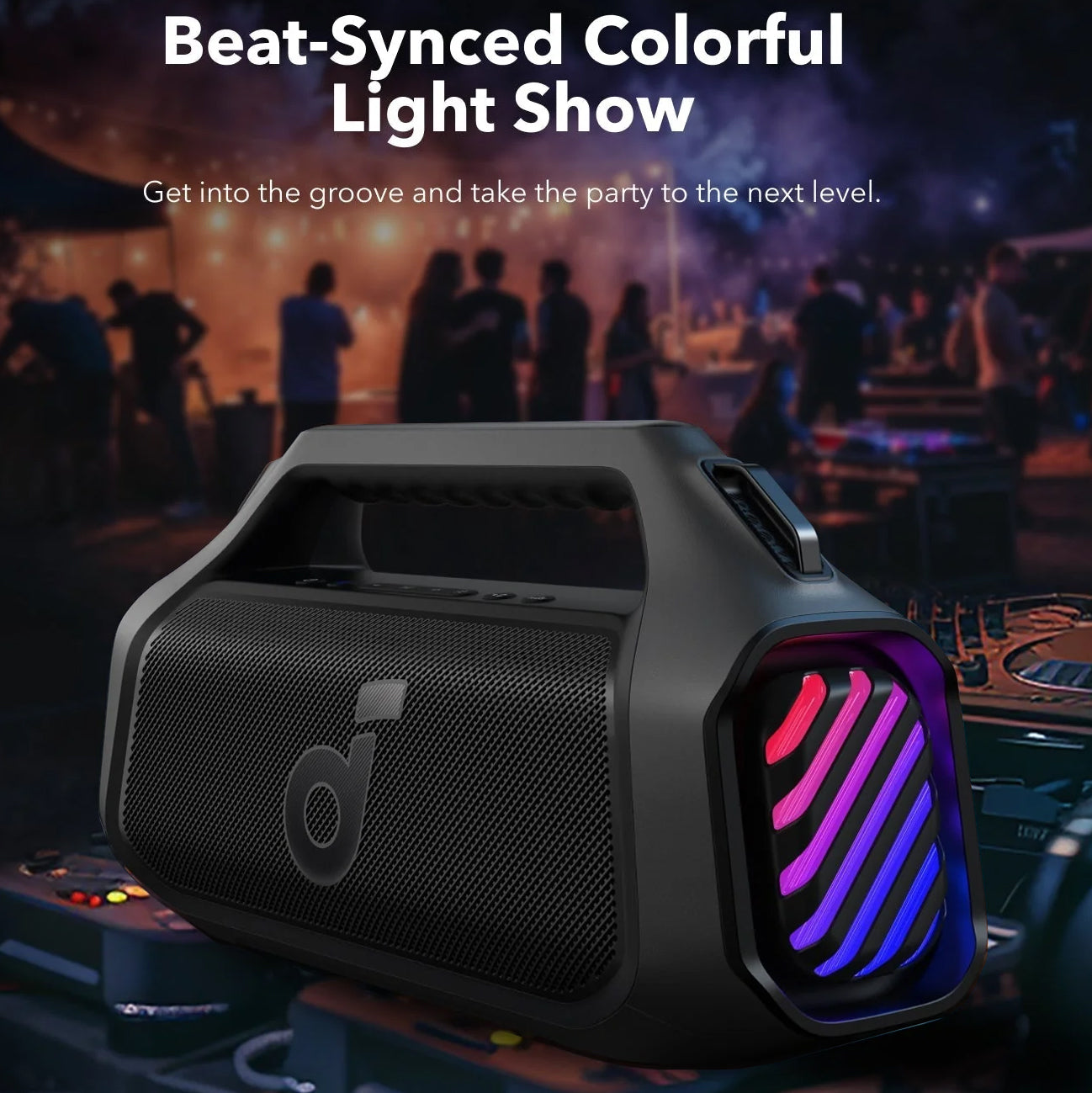 Prijenosni Bluetooth zvučnik Anker Soundcore Boom 2 Plus, 140W, TWS, RGB, vodootporan, crni A3134011