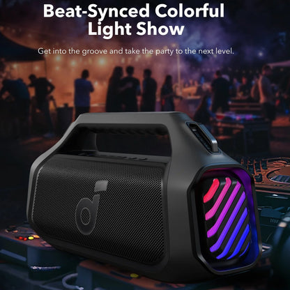 Prijenosni Bluetooth zvučnik Anker Soundcore Boom 2 Plus, 140W, TWS, RGB, vodootporan, crni A3134011