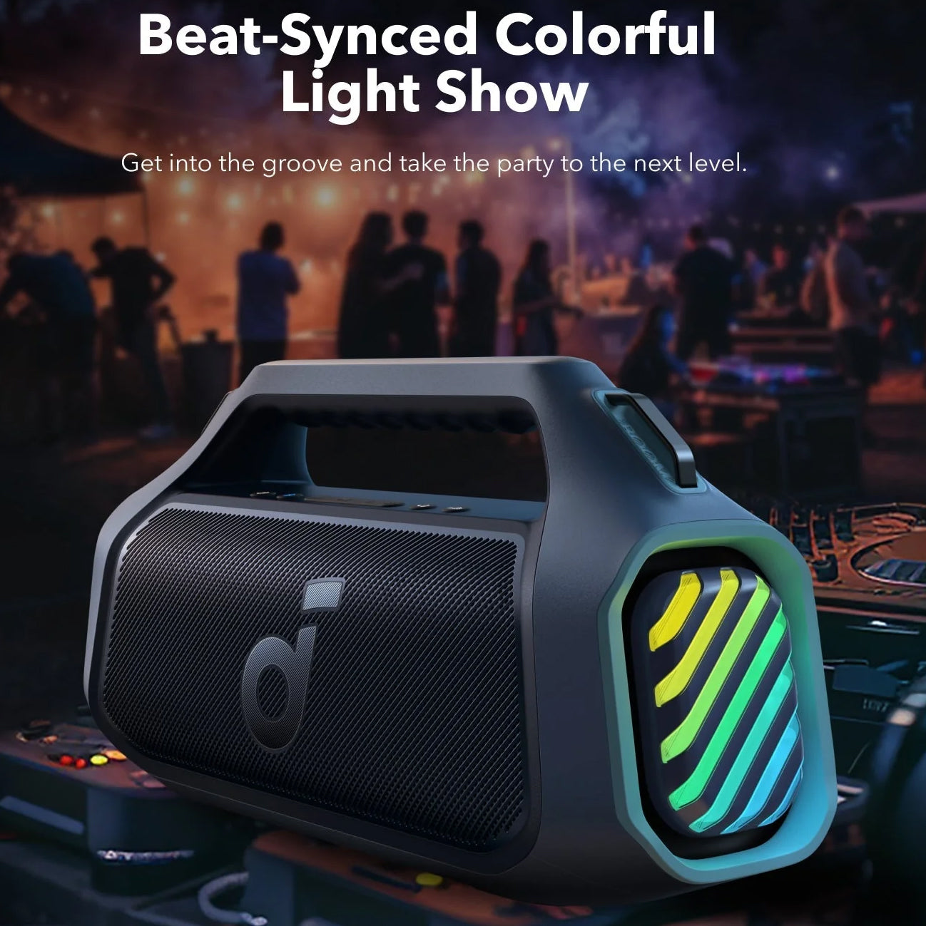 Prijenosni Bluetooth zvučnik Anker SoundCore Boom 2 Plus, 140W, TWS, RGB, vodootporan, plavi A3134031