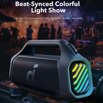 Prijenosni Bluetooth zvučnik Anker SoundCore Boom 2 Plus, 140W, TWS, RGB, vodootporan, plavi A3134031