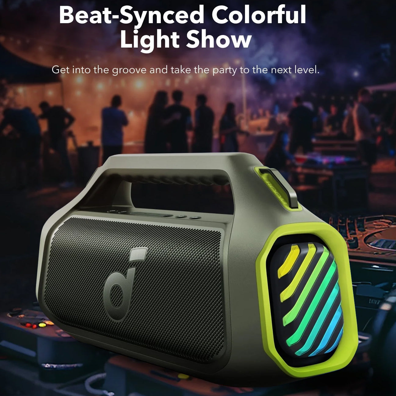 Prijenosni Bluetooth zvučnik Anker Soundcore Boom 2 Plus, 140W, RGB, vodootporan, zelena A3134061