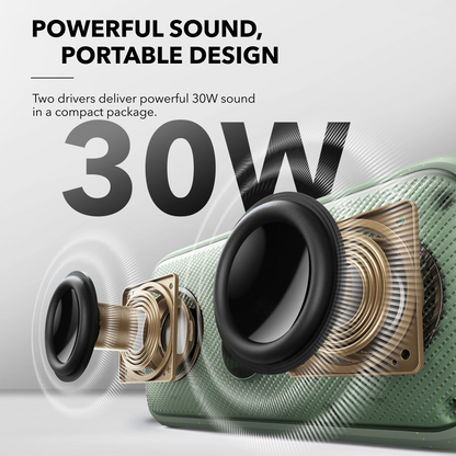 Prijenosni Bluetooth zvučnik Anker SoundCore Motion 300, 30W, TWS, Vodootporan, Zelen A3135061