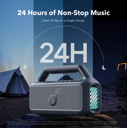 Prijenosni Bluetooth zvučnik Anker SoundCore Boom 2 Nova Verzija, 80W, TWS, RGB, Vodootporan, Plava A3138032