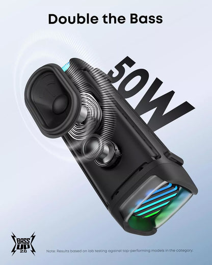 Prijenosni Bluetooth zvučnik Anker SoundCore Boom 3i, 50W, RGB, Vodootporan, Crni D5100010