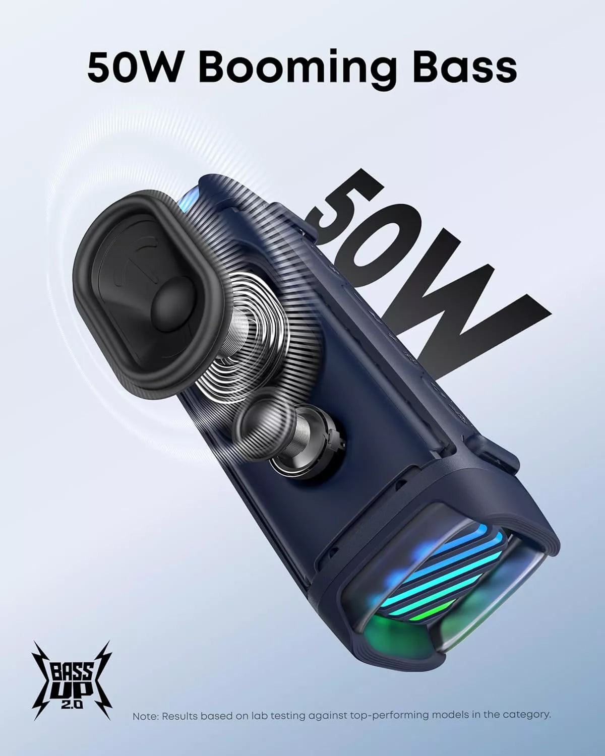 Prijenosni Bluetooth zvučnik Anker SoundCore Boom 3i, 50W, RGB, Vodootporan, Plavi D5100030