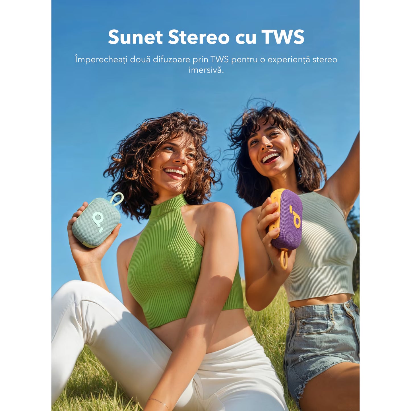 Prijenosni Bluetooth zvučnik Anker SoundCore Select 4 Go, 5W, TWS, Vodootporan, Zeleni A31X1061