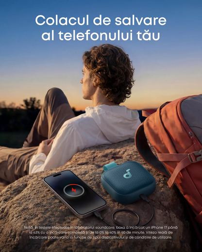 Prijenosni Bluetooth zvučnik Anker SoundCore Boom Go 3i, 15W, TWS, RGB, Vodootporan, Plavi, Obnovljen D5103030