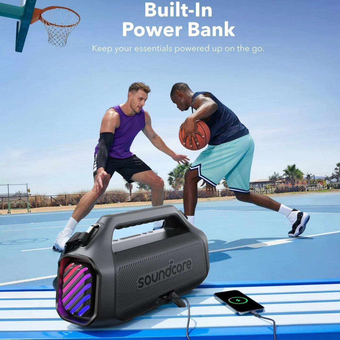 Prijenosni Bluetooth zvučnik Anker Soundcore Boom 2 Plus, 140W, TWS, RGB, vodootporan, crni A3134011