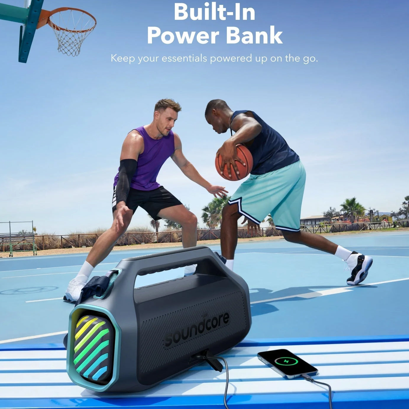 Prijenosni Bluetooth zvučnik Anker SoundCore Boom 2 Plus, 140W, TWS, RGB, vodootporan, plavi A3134031