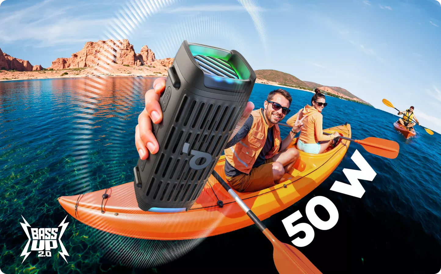 Prijenosni Bluetooth zvučnik Anker SoundCore Boom 3i, 50W, RGB, Vodootporan, Crni D5100010