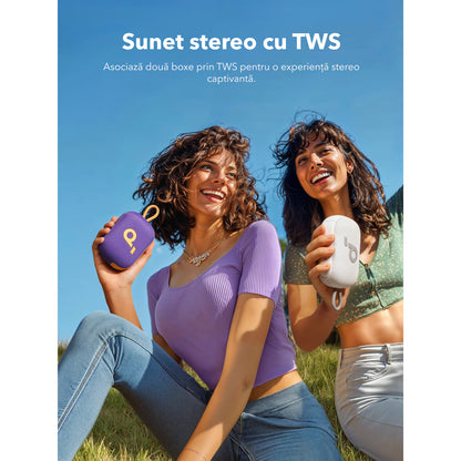 Prijenosni Bluetooth zvučnik Anker SoundCore Select 4 Go, 5W, TWS, Vodootporan, Ljubičasti A31X10Q1
